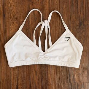 Gymshark White Strappy Sports Bra